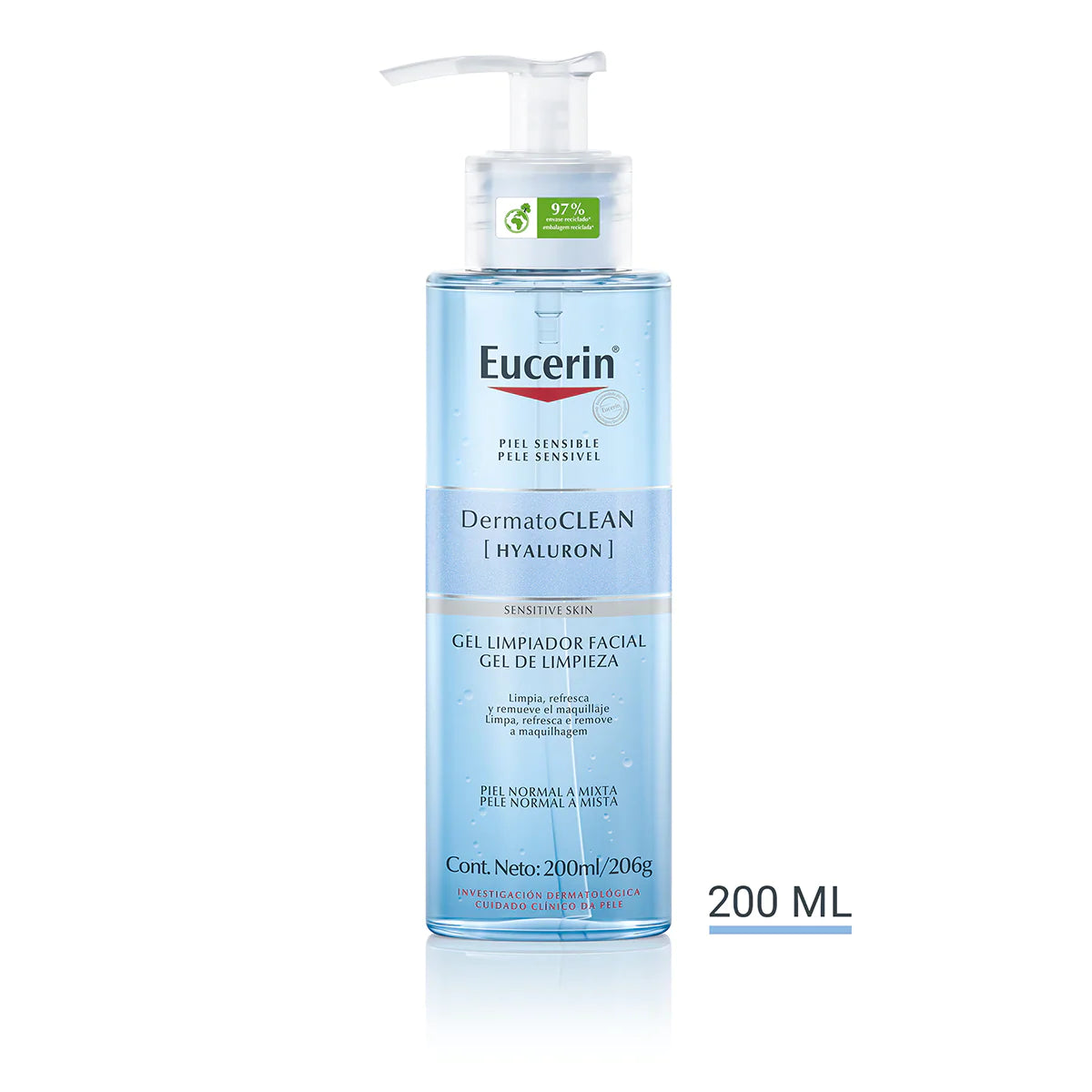 Eucerin DermatoCLEAN Gel Limpiador Facial 200ml
